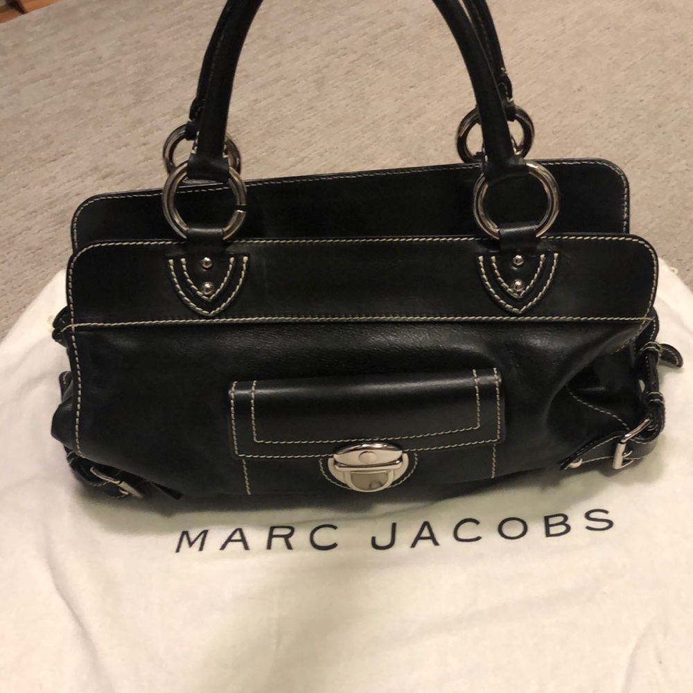 Marc Jacobs Black Leather Doctor Shoulder Bag